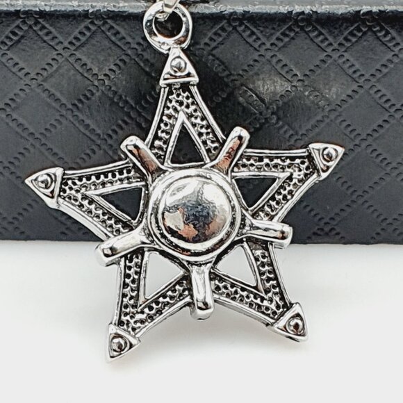 ❤️Fashion anime Pentagram Shape Necklace, N90201P121 - Picture 4 of 12